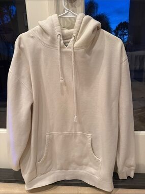 Women's Cream Pullover Hoodie - Classic Cozy Sweatshirt
